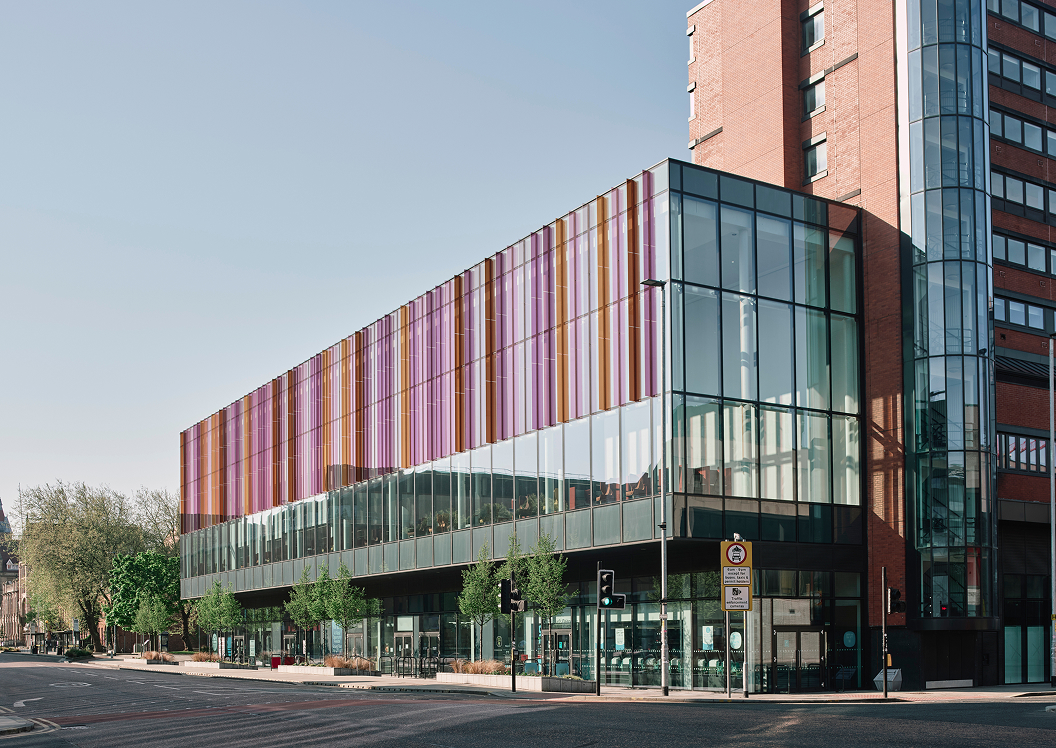 Clinic in the background